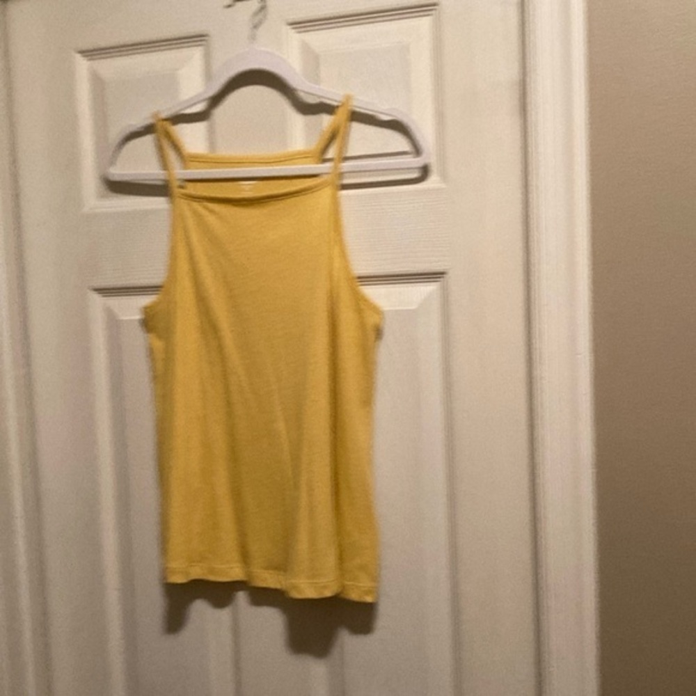 Buy 1 Get 3 Free! Old Navy Everywhere Yellow Tank Square Neck Top